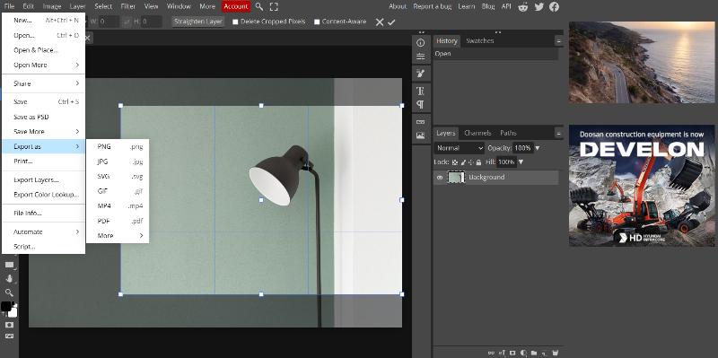 how to use Photopea step 3